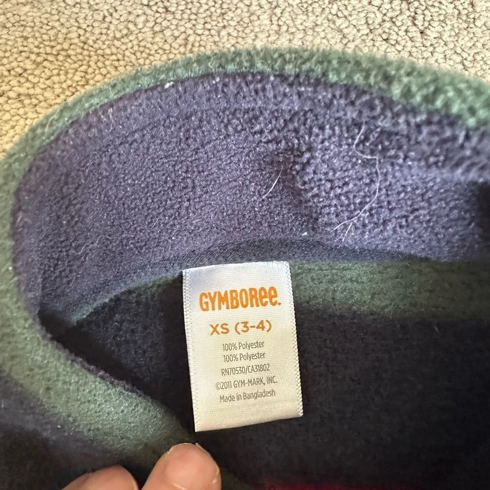 Boys Gymboree half zip fleece sweater YXS 3-4
